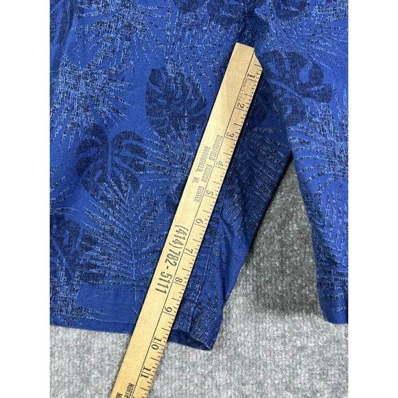 Original Weatherproof Vintage Chino Shorts Mens Sz 40‎ Stretch Blue Leaf Pockets - Picture 16 of 16